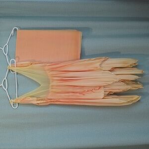 GUC Sz S Hand Dyed Watercolors Dance wear Dress with Scarf